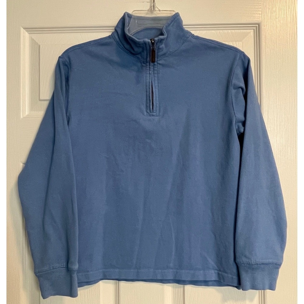 Crewcuts Boys Light Blue Quarter Zip Pullover Sweater Size Large